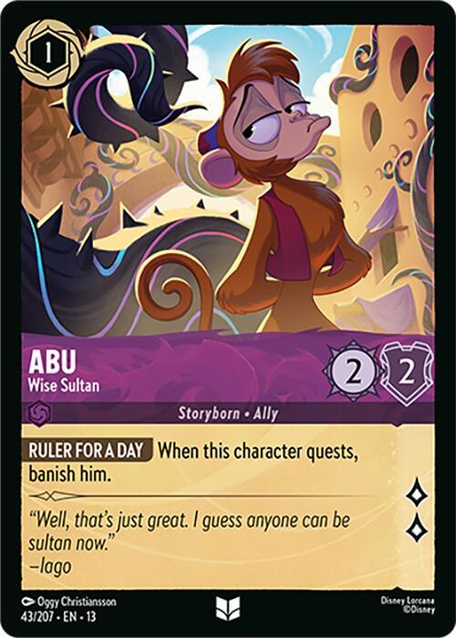 Abu, Wise Sultan 43/207 (Attack of the Vine!)  - Cold Foil