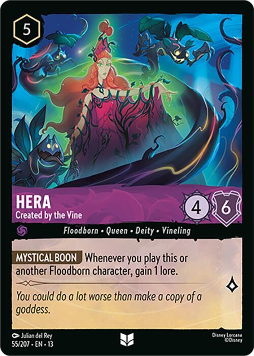 Hera, Created by the Vine 55/204 (Attack of the Vine!)  - Cold Foil
