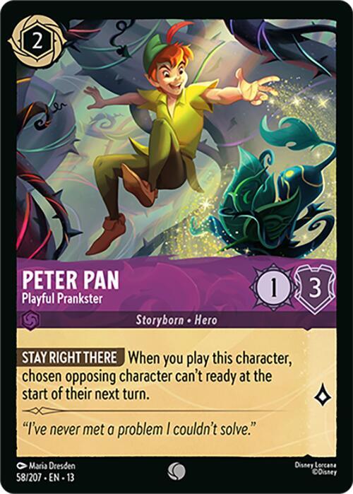Peter Pan, Playful Prankster 58/204 (Attack of the Vine!) 