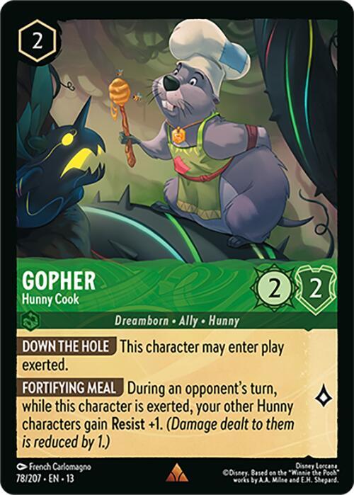 Gopher, Hunny Cook 78/207 (Attack of the Vine!) 