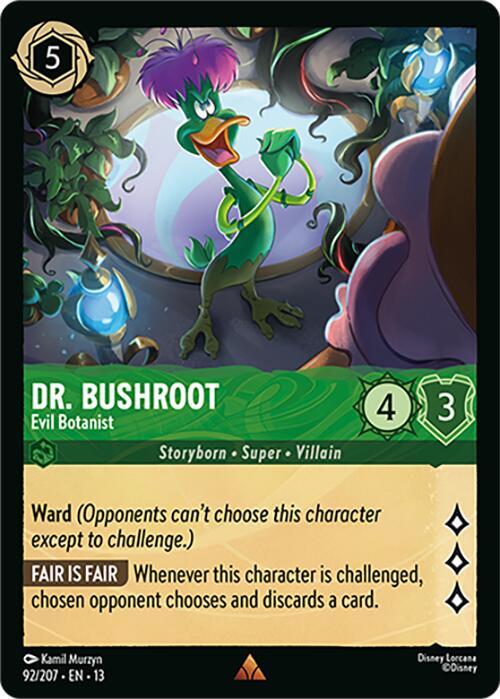 Dr. Bushroot, Evil Botanist 92/204 (Attack of the Vine!)  - Cold Foil