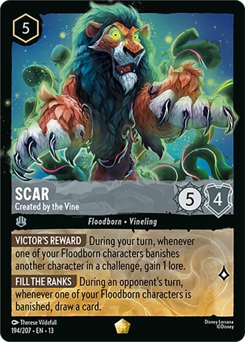 Scar, Created by the Vine 194/204 (Attack of the Vine!)  - Cold Foil
