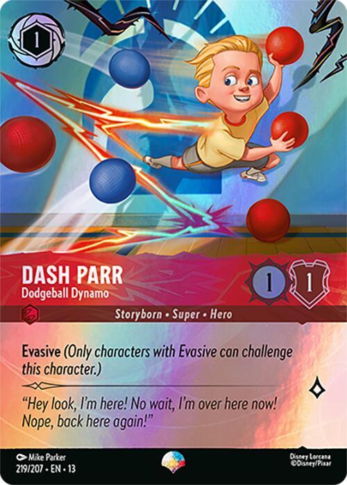 Dash Parr, Dodgeball Dynamo 219/204 (Attack of the Vine!)  - Holofoil