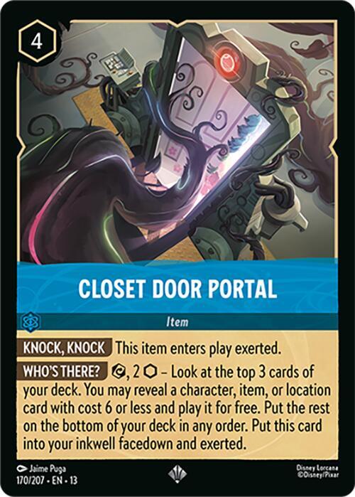 Closet Door Portal 170/207 (Attack of the Vine!)  - Cold Foil