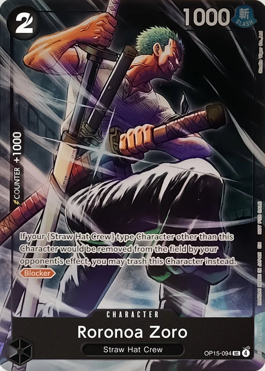 Roronoa Zoro (Dash Pack) OP15-094 (Adventure on Kami's Island)  - Foil