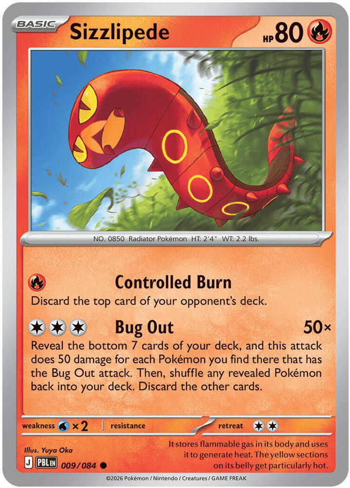 Sizzlipede 009/084 (ME05: Pitch Black) 