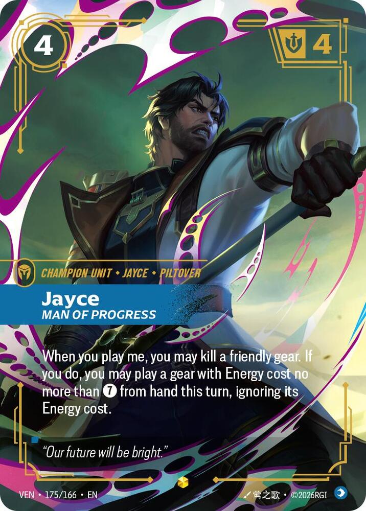 Jayce - Man of Progress 175/166 (Vendetta)  - Foil