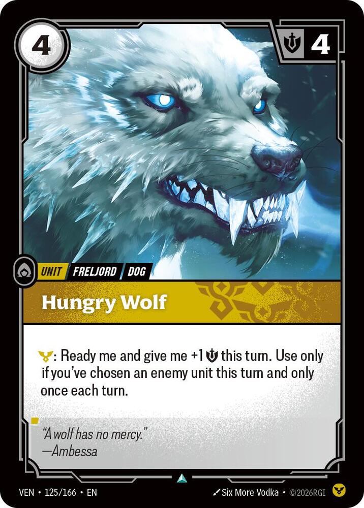 Hungry Wolf 125/166 (Vendetta) 