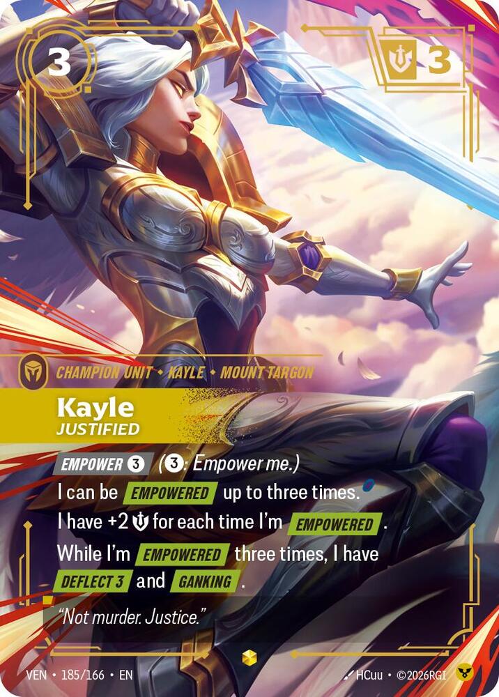 Kayle - Justified 185/166 (Vendetta)  - Foil