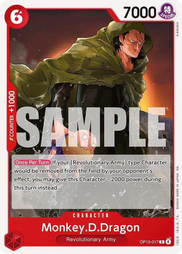 Monkey.D.Dragon OP13-017 (Starter Deck 35: RED/BLACK Sabo) 
