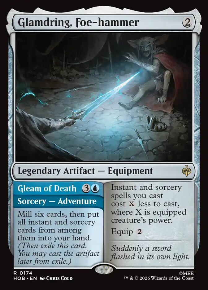 Glamdring, Foe-hammer // Gleam of Death 174 (The Hobbit)  - Foil