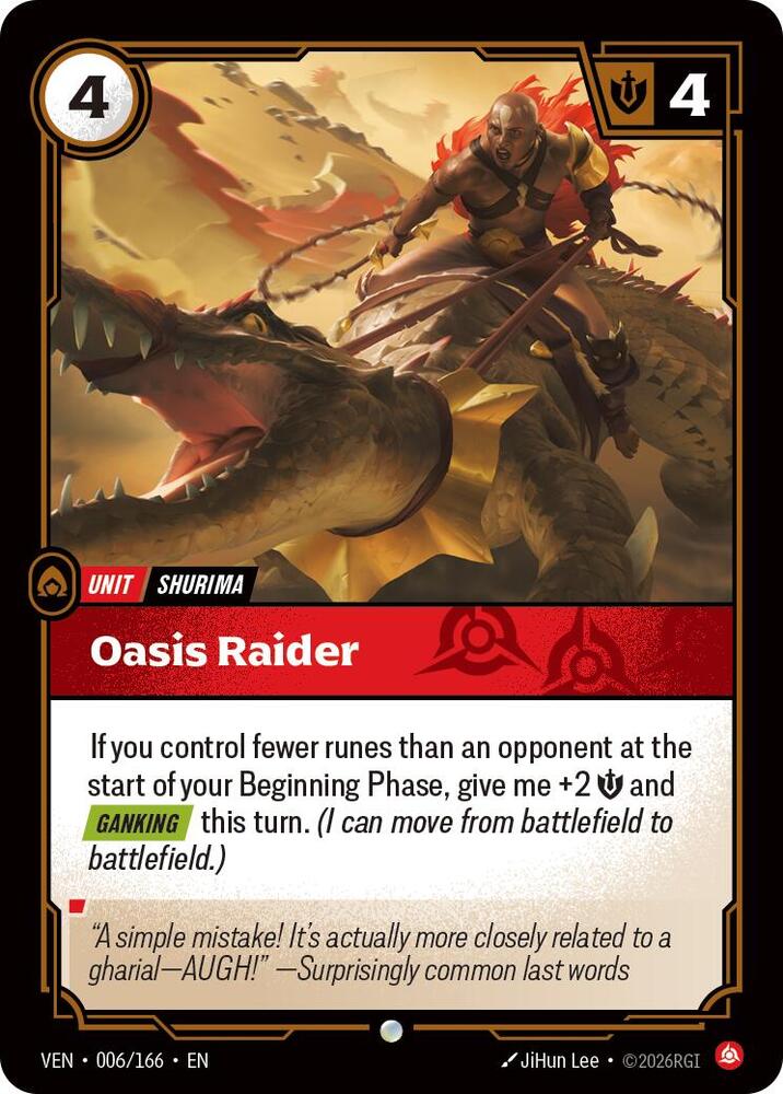 Oasis Raider 006/166 (Vendetta)  - Foil