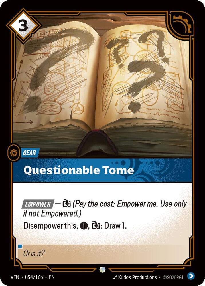 Questionable Tome 054/166 (Vendetta)  - Foil