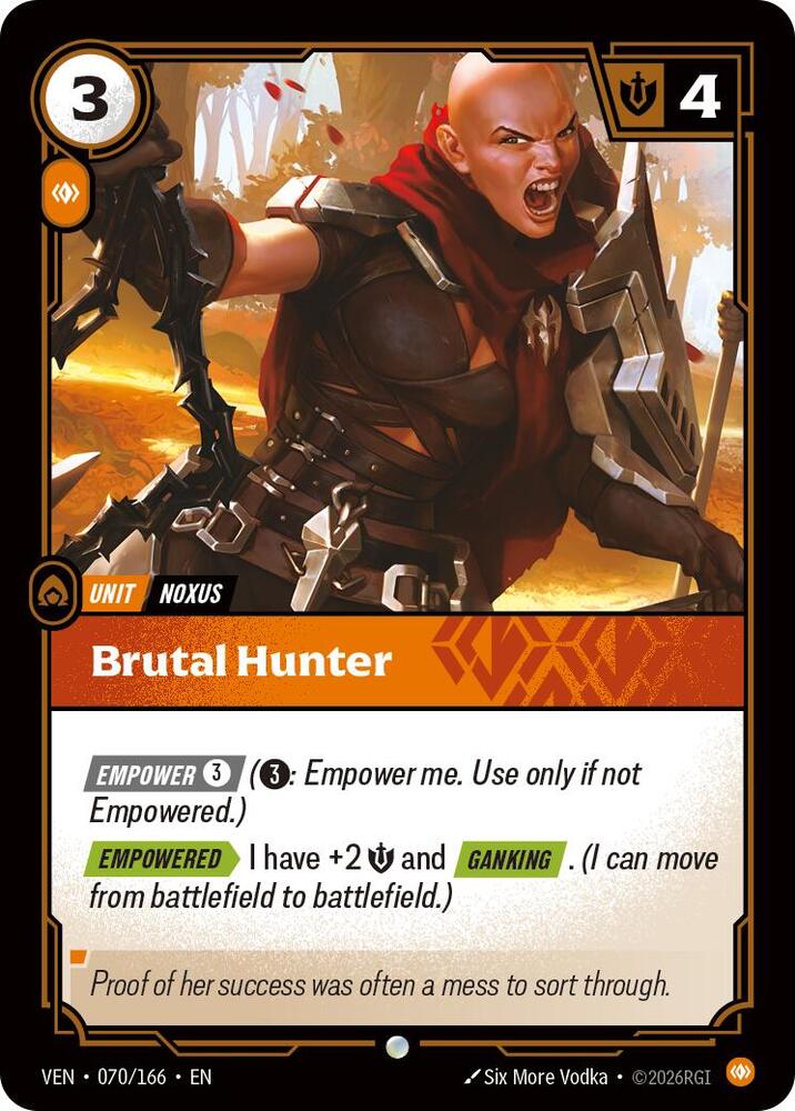 Brutal Hunter 070/166 (Vendetta)  - Foil