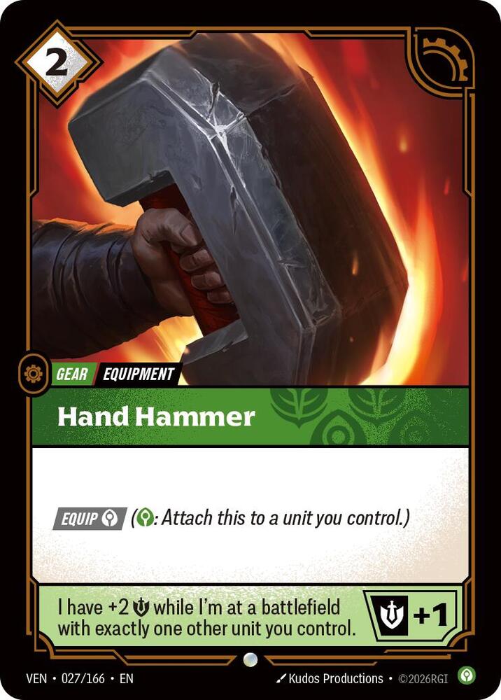 Hand Hammer 027/166 (Vendetta)  - Foil