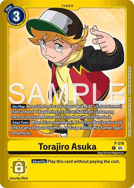 Torajiro Asuka P-218 P (Limited Card Pack -Final Crest-)  - Foil