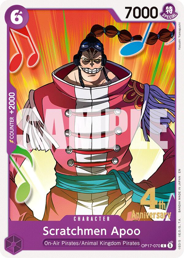 Scratchmen Apoo OP17-070 (The World's Strongest Warriors Release Event Cards) 