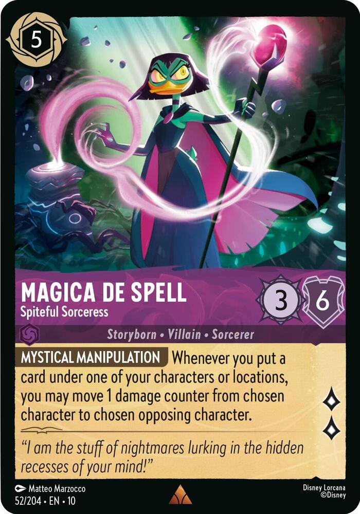 Magica De Spell, Spiteful Sorceress 52/204 (Whispers in the Well) 