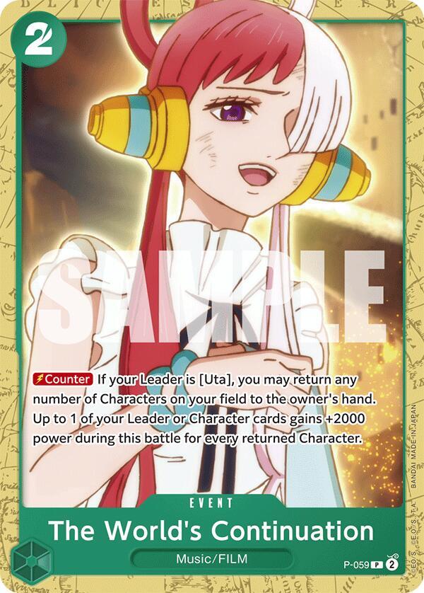 The World's Continuation P-059 (Starter Deck 16: GREEN Uta) 