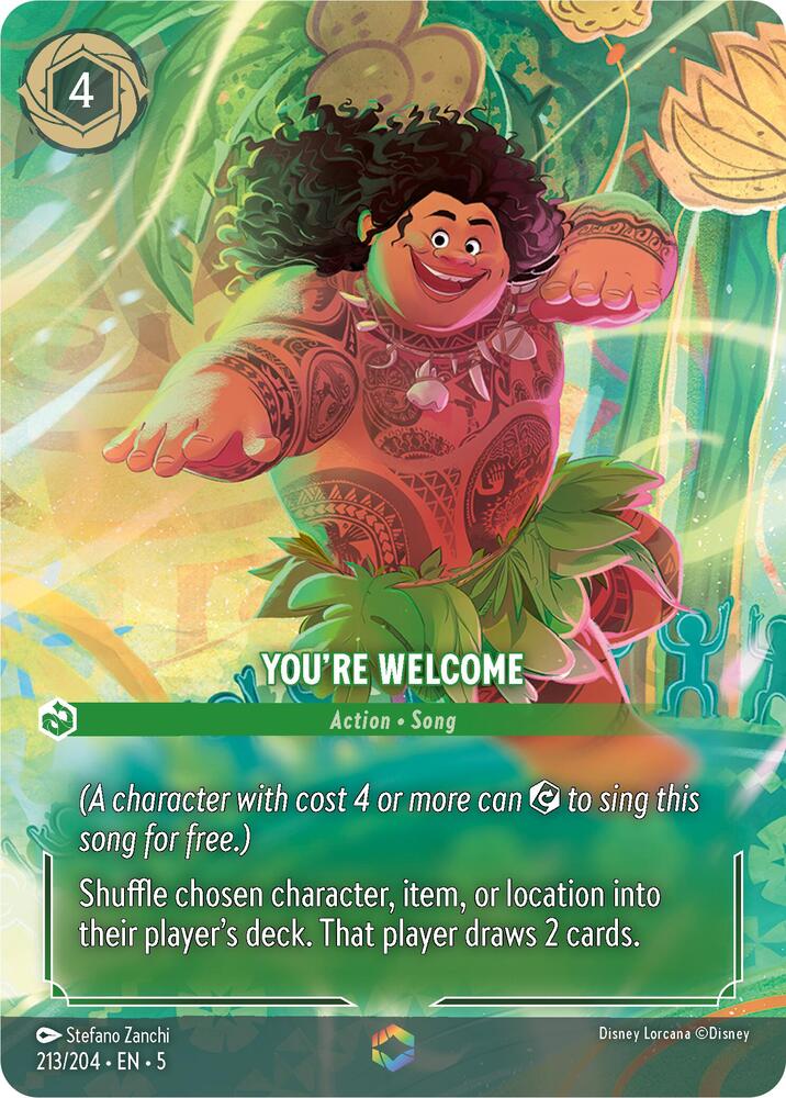 You're Welcome (Enchanted) 213/204 (Shimmering Skies)  - Holofoil