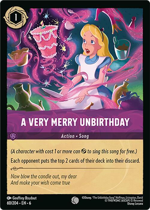 A Very Merry Unbirthday 60/204 (Azurite Sea)  - Cold Foil