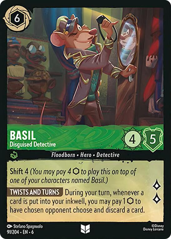 Basil, Disguised Detective 91/204 (Azurite Sea)  - Cold Foil
