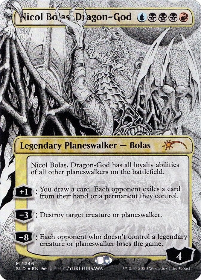 Nicol Bolas, Dragon-God 1246 (Secret Lair Drop Series)  - Borderless Foil