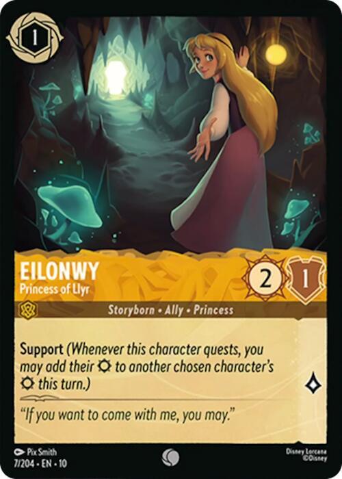 Eilonwy, Princess of Llyr 7/204 (Whispers in the Well)  - Cold Foil