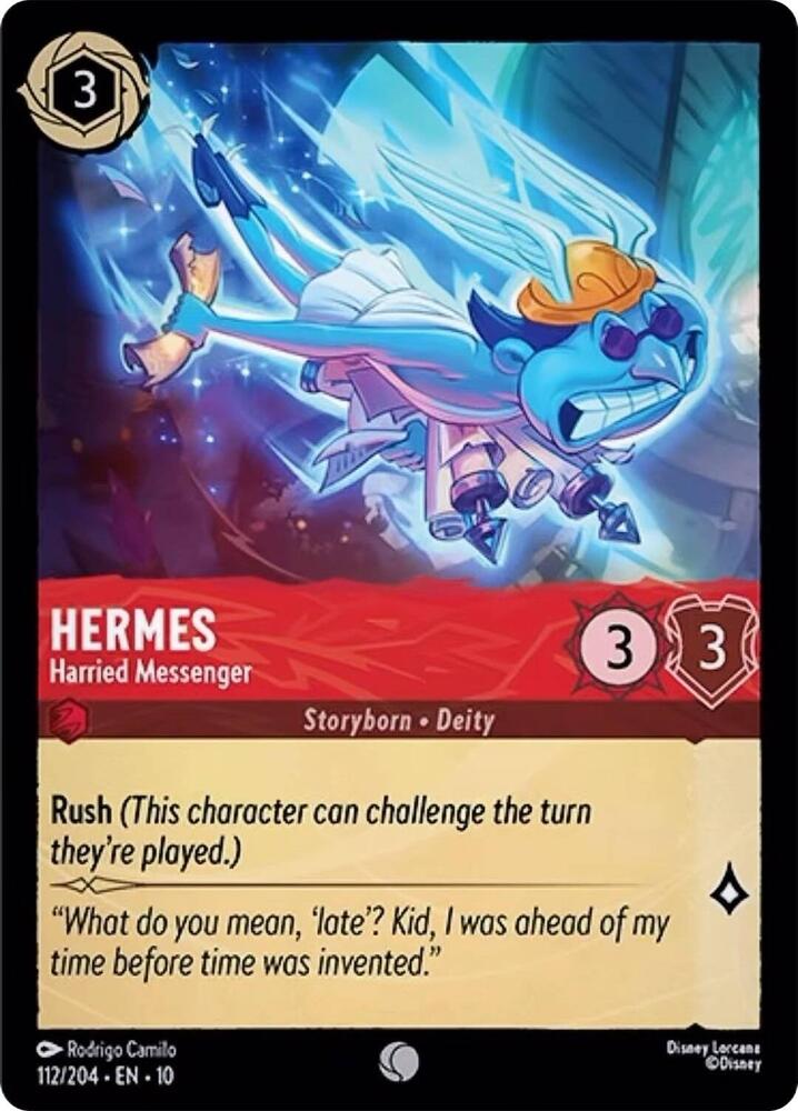 Hermes, Harried Messenger 112/204 (Whispers in the Well)  - Cold Foil
