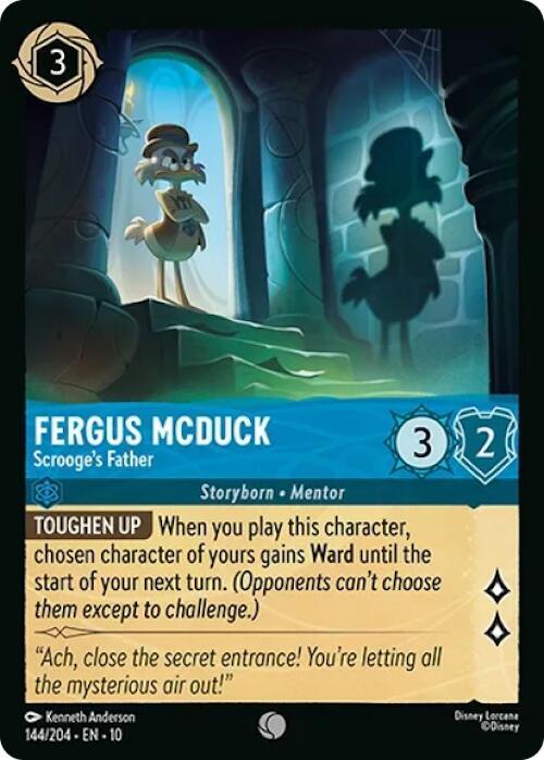 Fergus McDuck, Scrooge's Father 144/204 (Whispers in the Well)  - Cold Foil