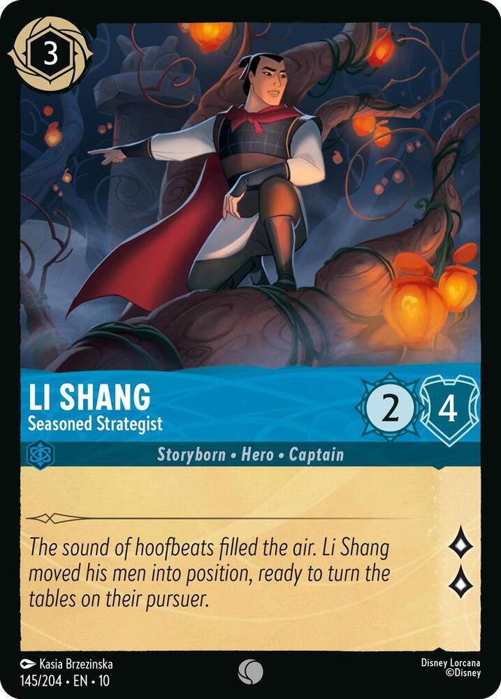 Li Shang, Seasoned Strategist 145/204 (Whispers in the Well)  - Cold Foil