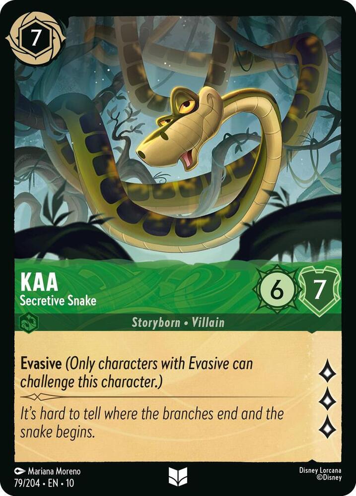 Kaa, Secretive Snake 79/204 (Whispers in the Well) 