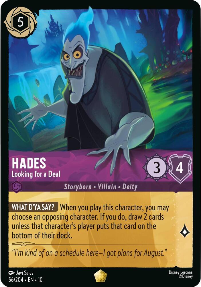 Hades, Looking for a Deal 56/204 (Whispers in the Well)  - Cold Foil