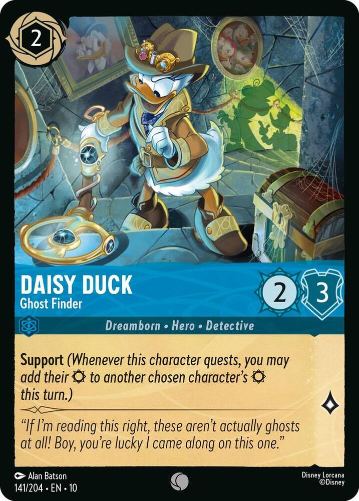 Daisy Duck, Ghost Finder 141/204 (Whispers in the Well)  - Cold Foil