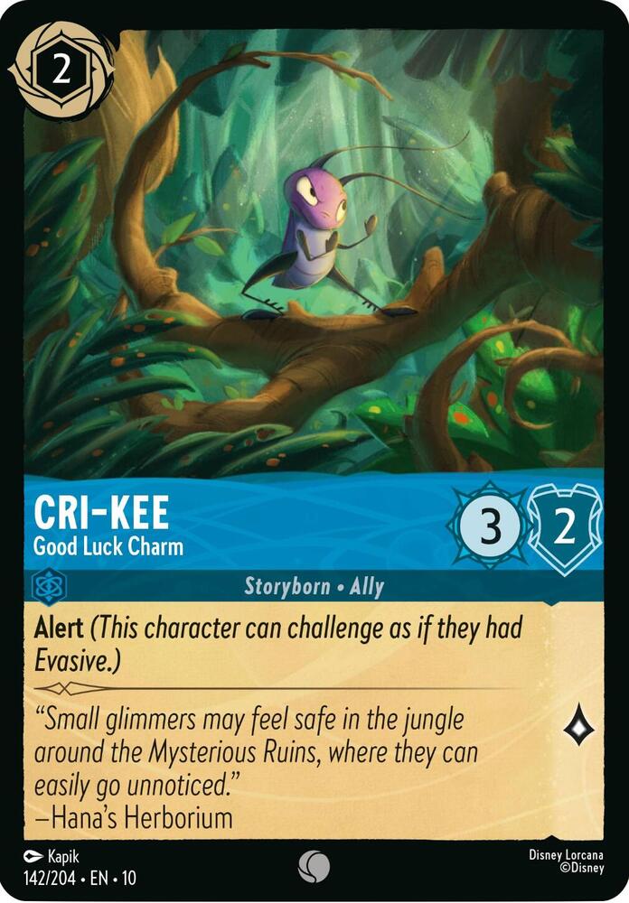 Cri-Kee, Good Luck Charm 142/204 (Whispers in the Well)  - Cold Foil