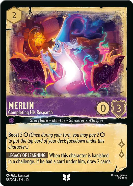 Merlin, Completing His Research 58/204 (Whispers in the Well) 
