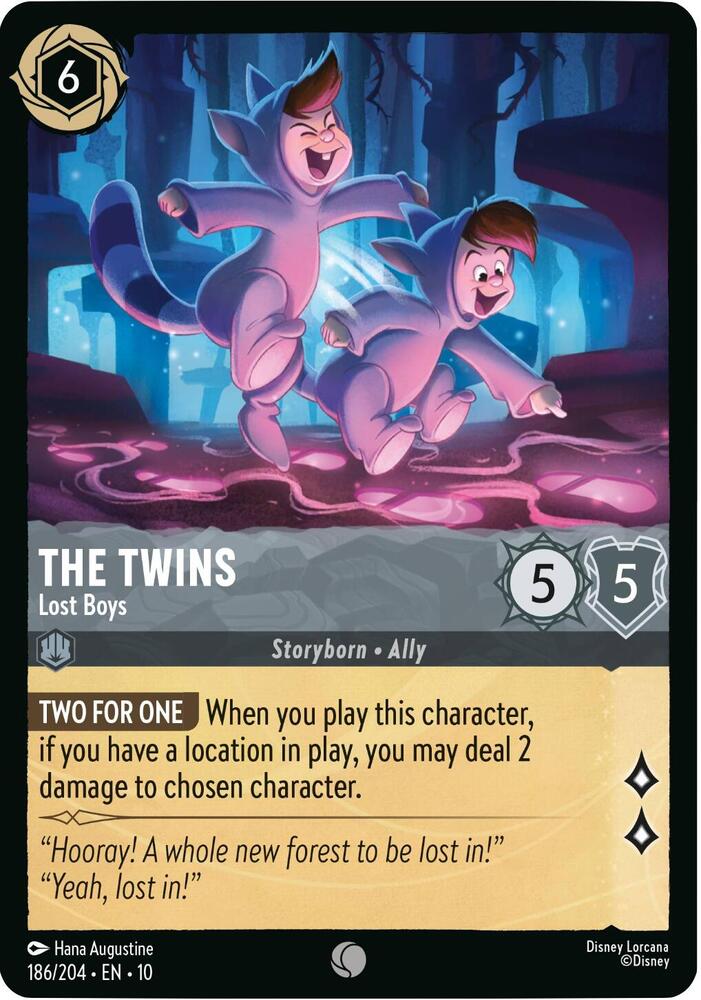 The Twins, Lost Boys 186/204 (Whispers in the Well)  - Cold Foil