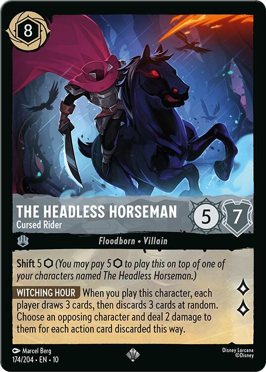 The Headless Horseman, Cursed Rider 174/204 (Whispers in the Well) 