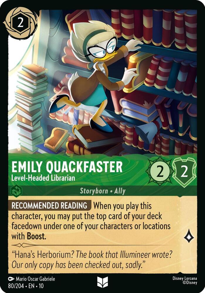 Emily Quackfaster, Level Headed Librarian 80/204 (Whispers in the Well) 