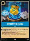 Detective's Badge 166/204 (Whispers in the Well)  - Cold Foil