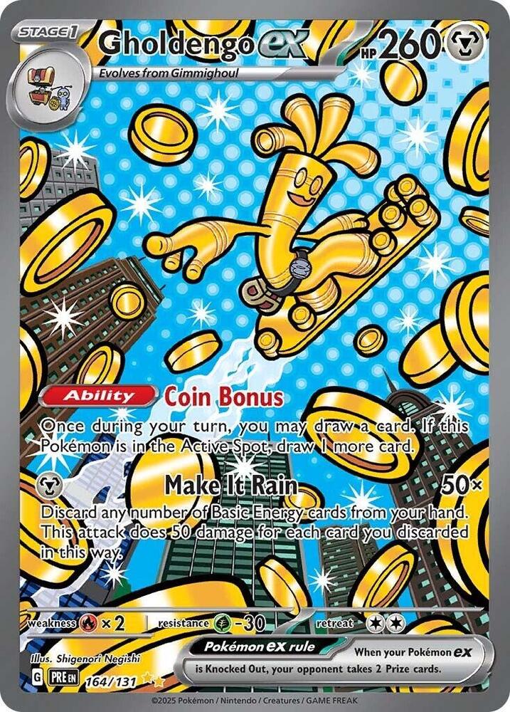 Gholdengo ex 164/131 (SV: Prismatic Evolutions)  - Holofoil