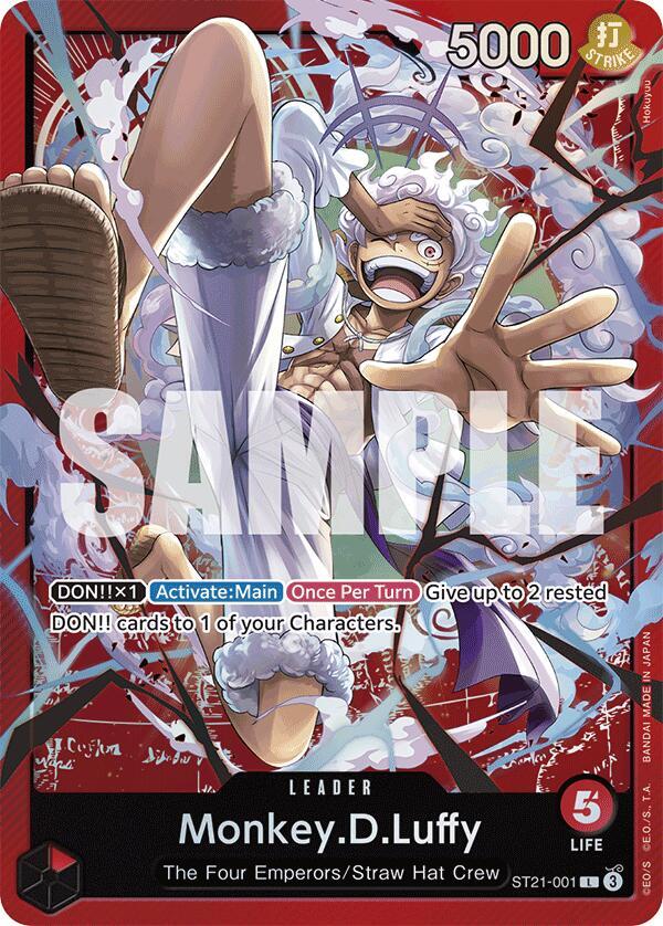 Monkey.D.Luffy ST21-001 (Starter Deck EX: Gear 5)  - Foil
