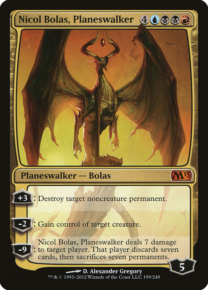 Nicol Bolas, Planeswalker 199/249 (Magic 2013 (M13)) 