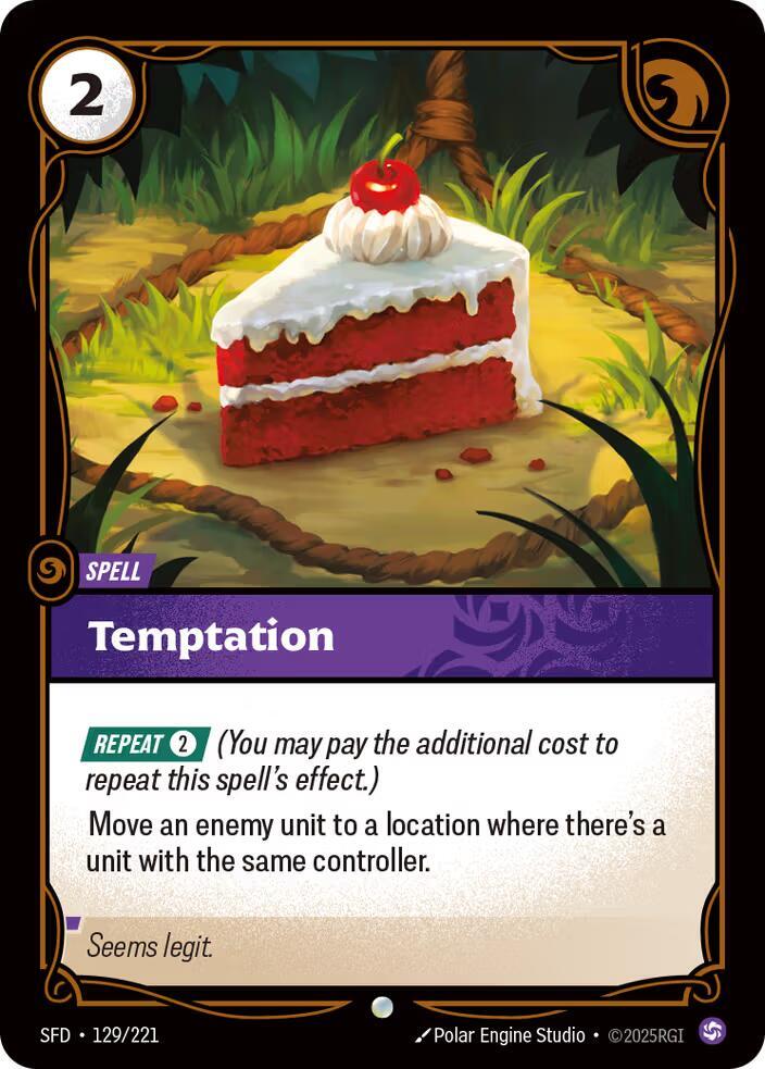 Temptation 129/221 (Spiritforged)  - Foil