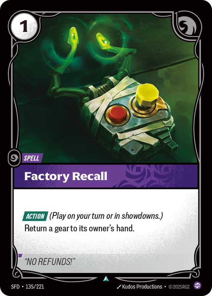 Factory Recall 135/221 (Spiritforged)  - Foil