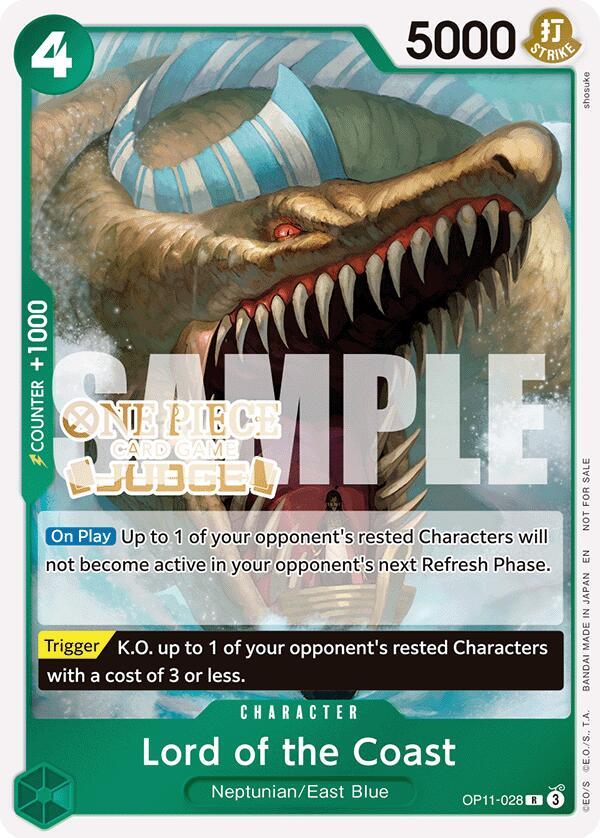 Lord of the Coast (Judge Pack Vol.7) OP11-028 (One Piece Promotion Cards)  - Foil