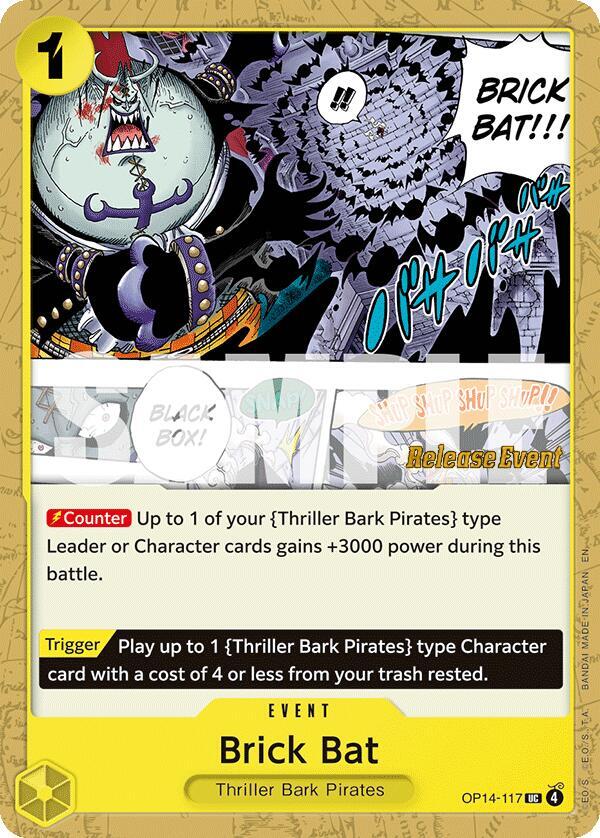 Brick Bat OP14-117 (The Azure Sea's Seven Release Event Cards) 