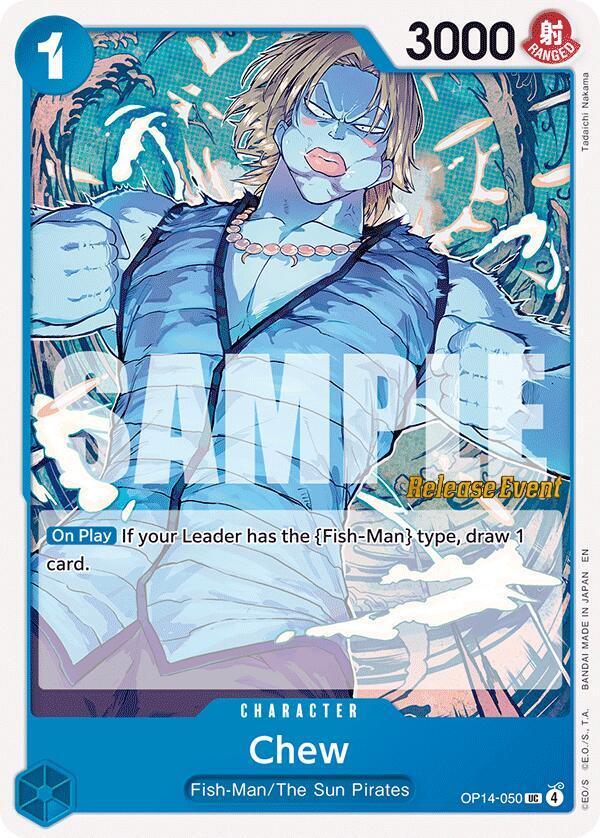 Chew OP14-050 (The Azure Sea's Seven Release Event Cards) 