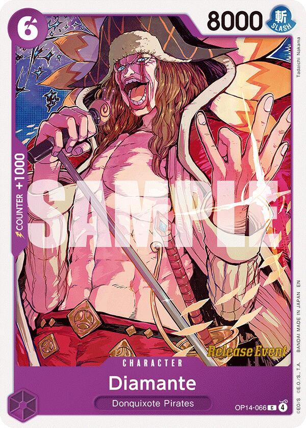 Diamante OP14-066 (The Azure Sea's Seven Release Event Cards) 