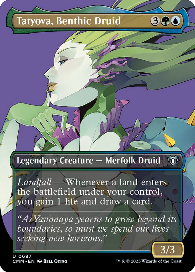 Tatyova, Benthic Druid 687/451 (Commander Masters)  - Borderless